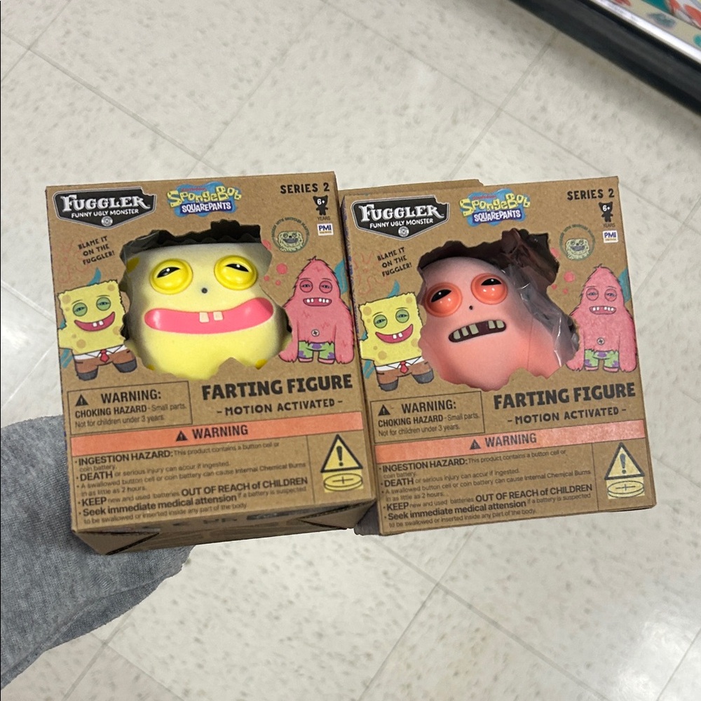 SpongeBob SquarePants Farting Figure Set of 2- Patrick
